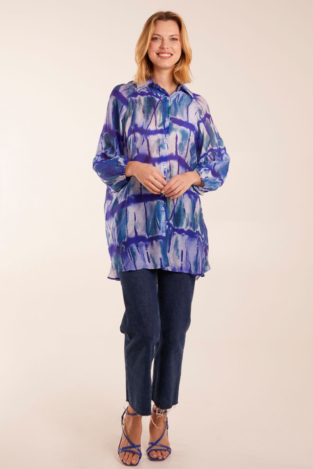 Blue Vanilla Tie Dye Shirt