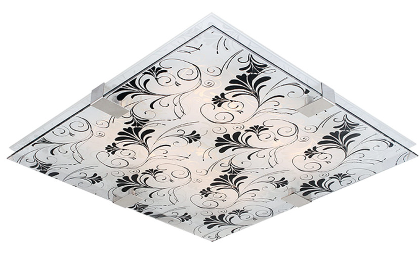 Plafonchromowany czarny kwadratowy 31cm VAGANTE 2xE27x40W IP20 Candellux