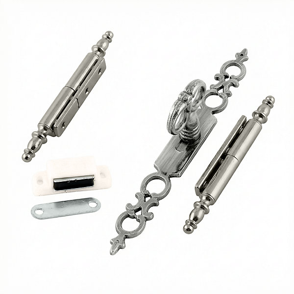 Kit ameublement vieux fer patiné, lot de 2