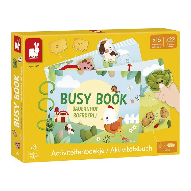 Stoffbuch Busy Book Bauernhof