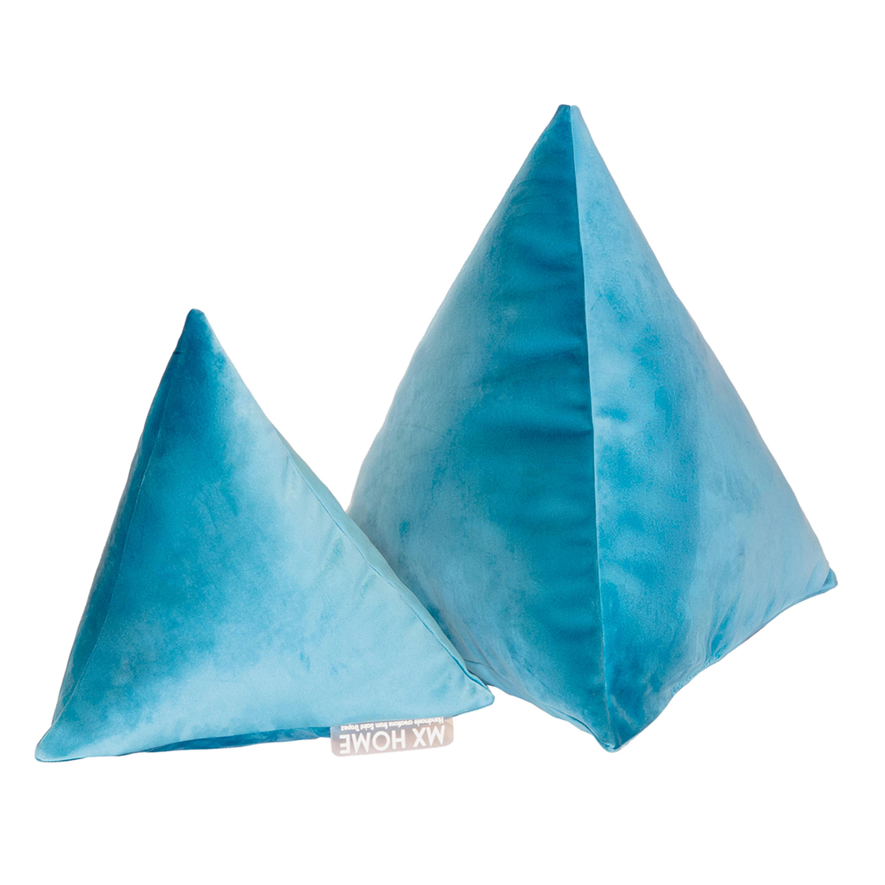 - Coussin coquillage en velours vert anis