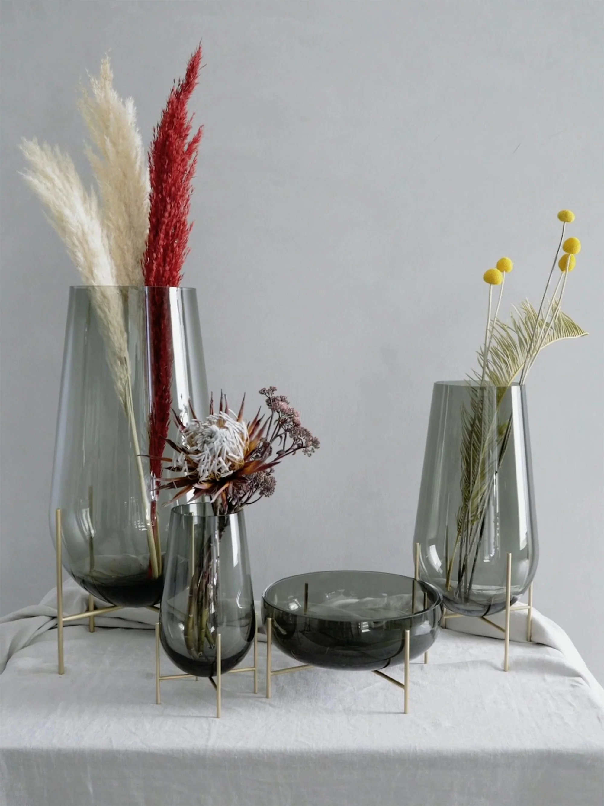 Mundgeblasene Bodenvase Échasse, H 60 cm