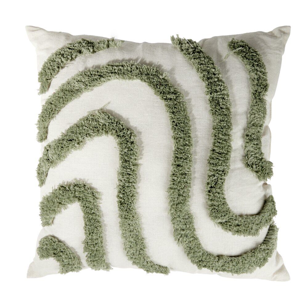 Coussin carré tufté relief coloré 45x45cm (4 modèles)