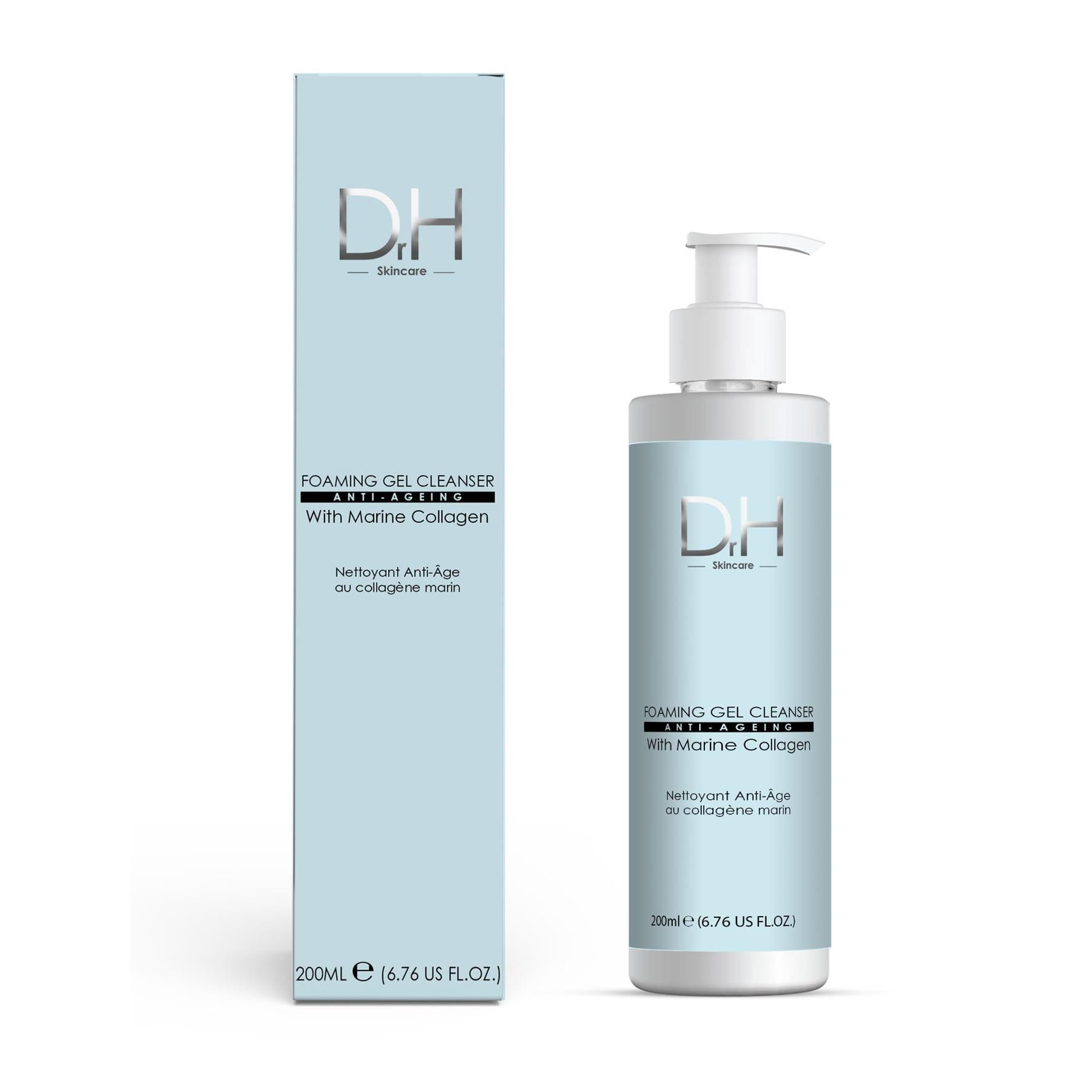 Dr H Advanced Foaming Gel Anti-Ageing Cleanser with Marine Collagen 200ml