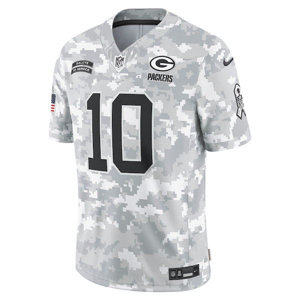 Jordan Love Green Bay Packers Nike 2024 Salute to Service Limited Jersey - Arctic Camo