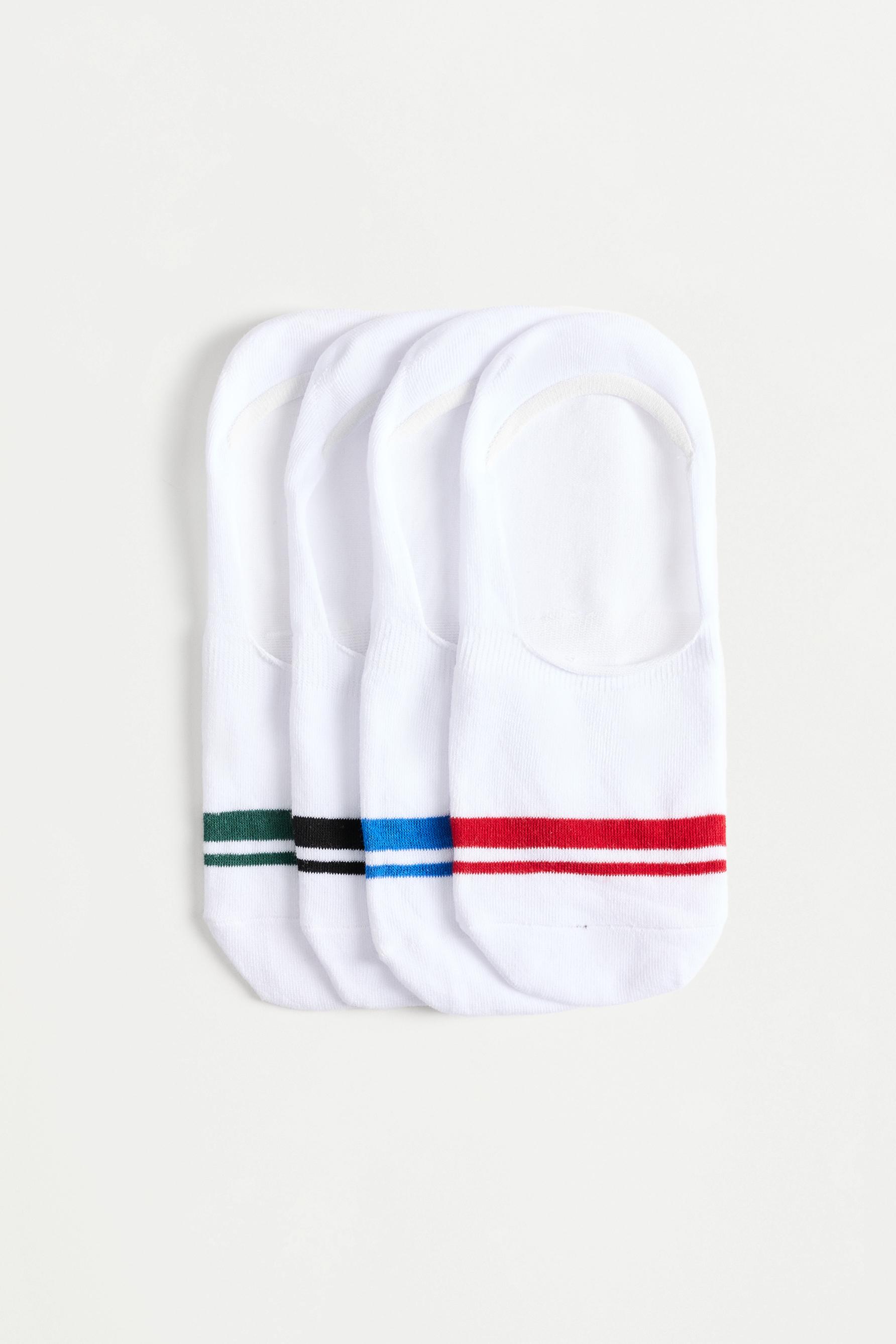 Calcetines invisibles rayas (Pack 4)
