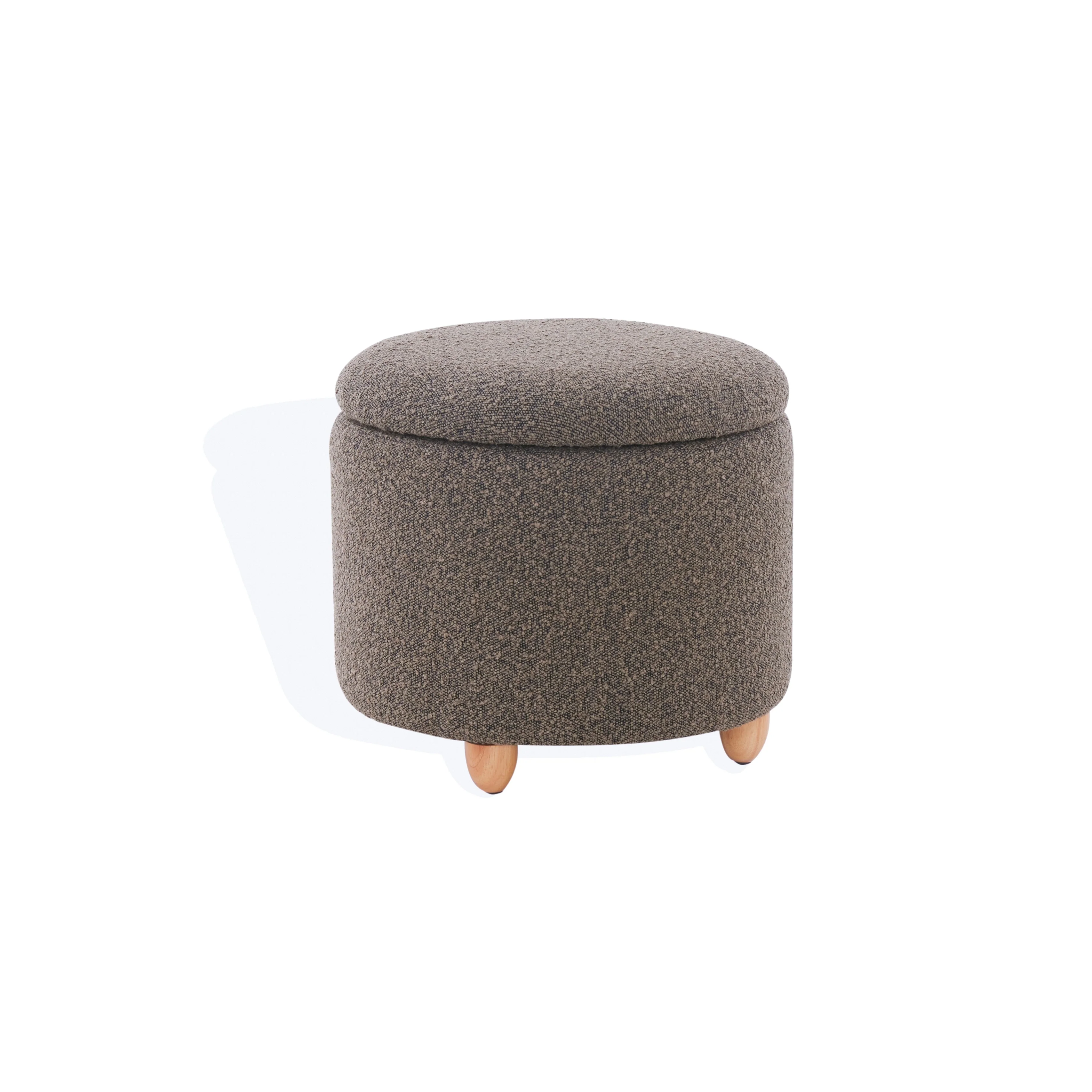 SAFAVIEH Couture Plamena Storage Ottoman - 21 W x 21 D x 19 H - 21Wx21Dx19H