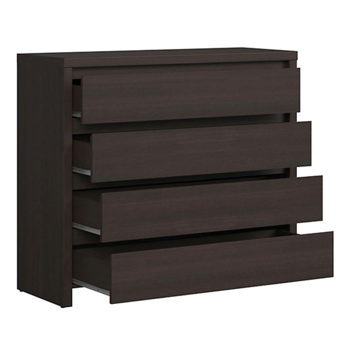 - Commode 6 tiroirs panneaux agglomérés naturel foncé