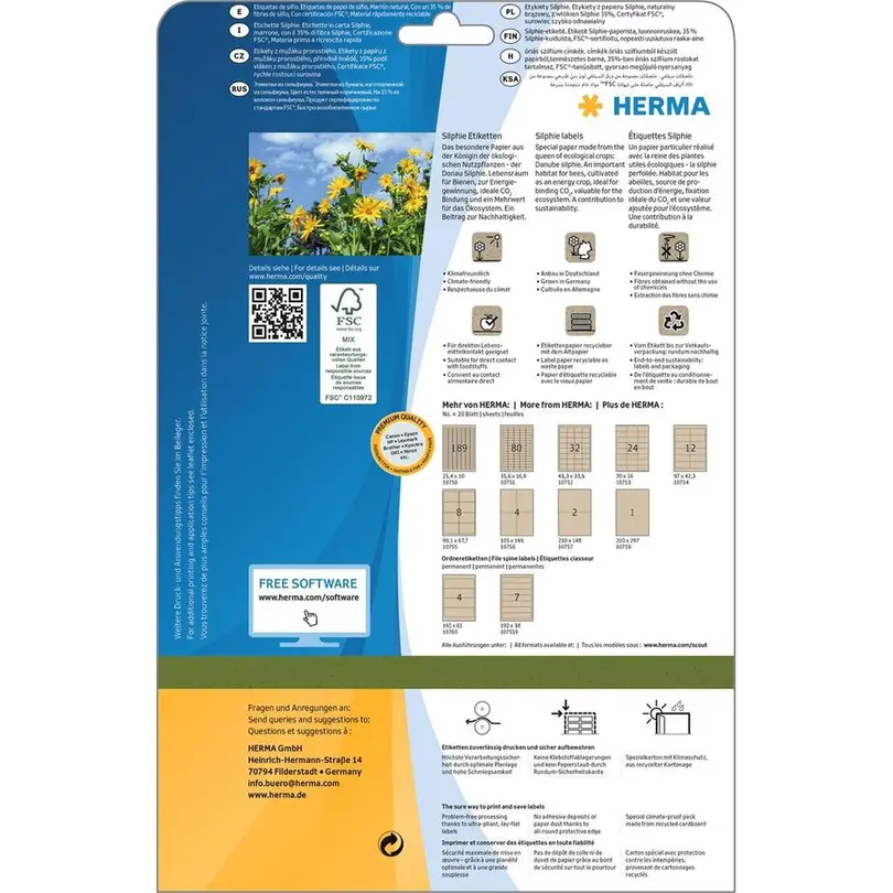 Etiketten 20er-Set Herma