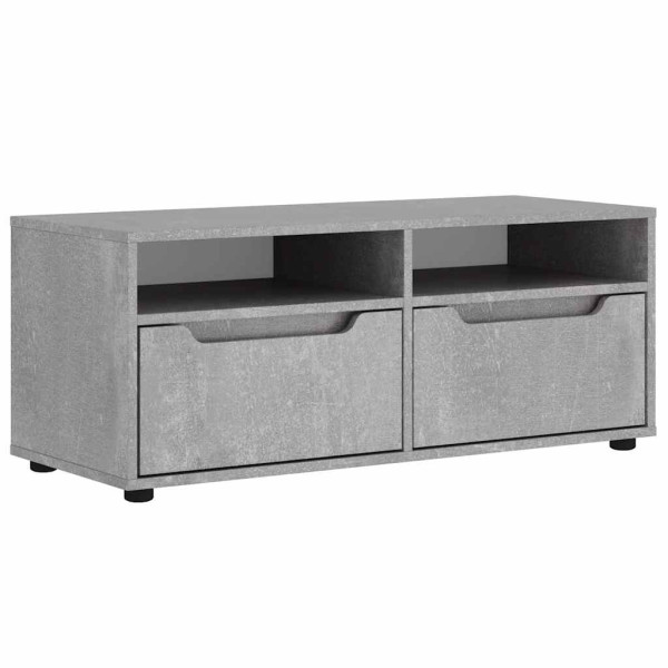 Szafka RTVBetonowa Szara 100x40x38 cm Drewno klejone