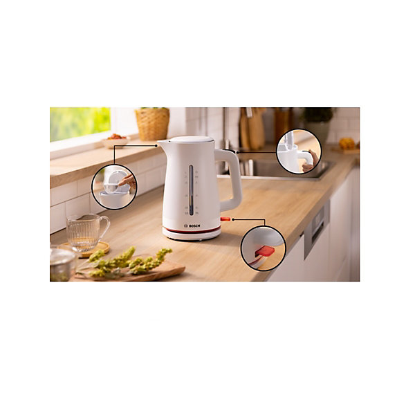 Bouilloire électrique 1.7l 2400w blanc Bosch TWK3M121 mymoment