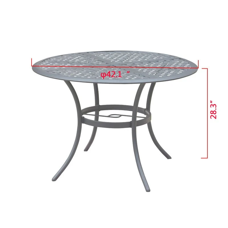 PATIO FESTIVAL 42 Outdoor Round Steel Dining Table