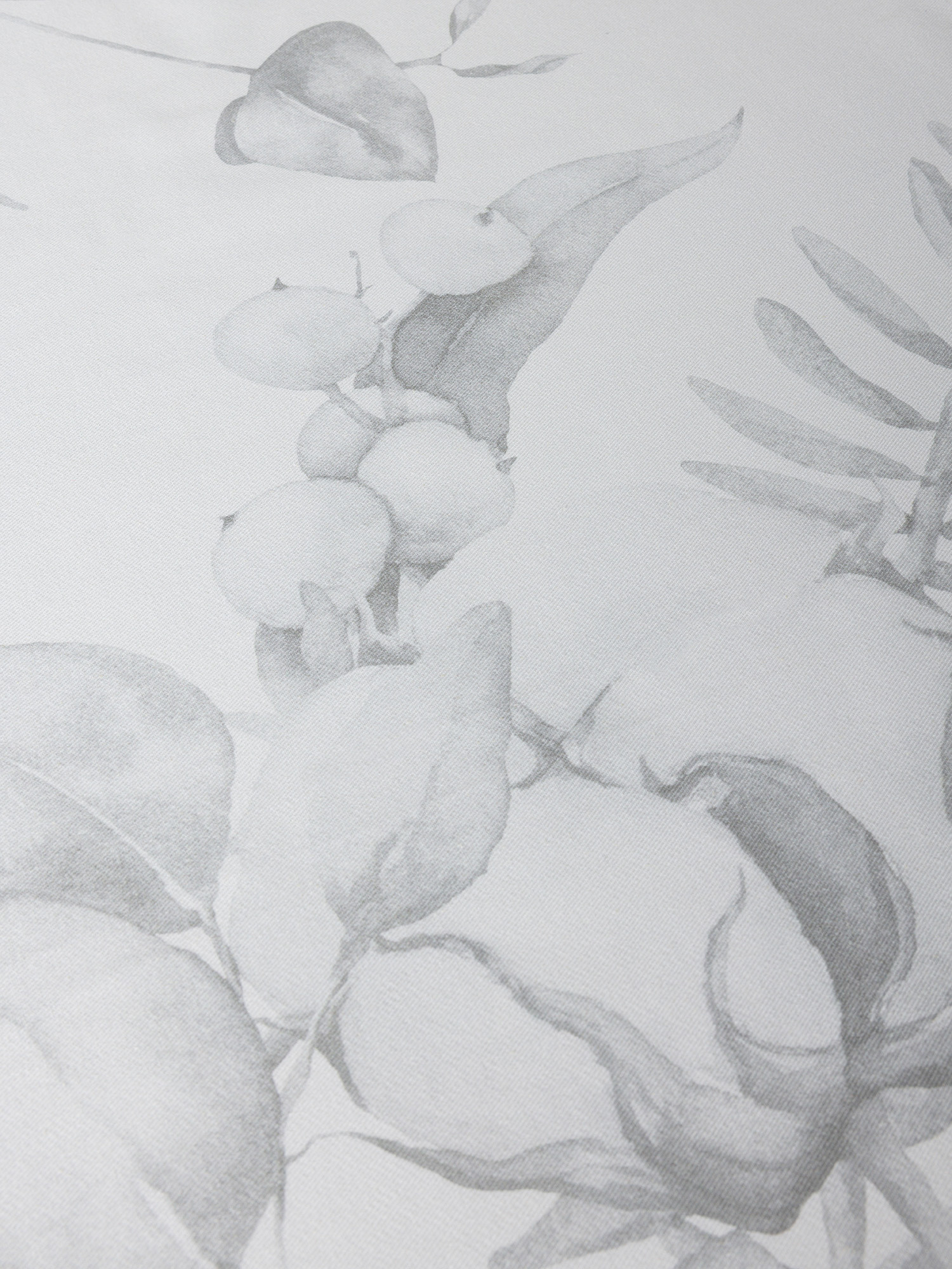 Tovaglia in drill di cotone Fiori di cotone by Tessitura Randi