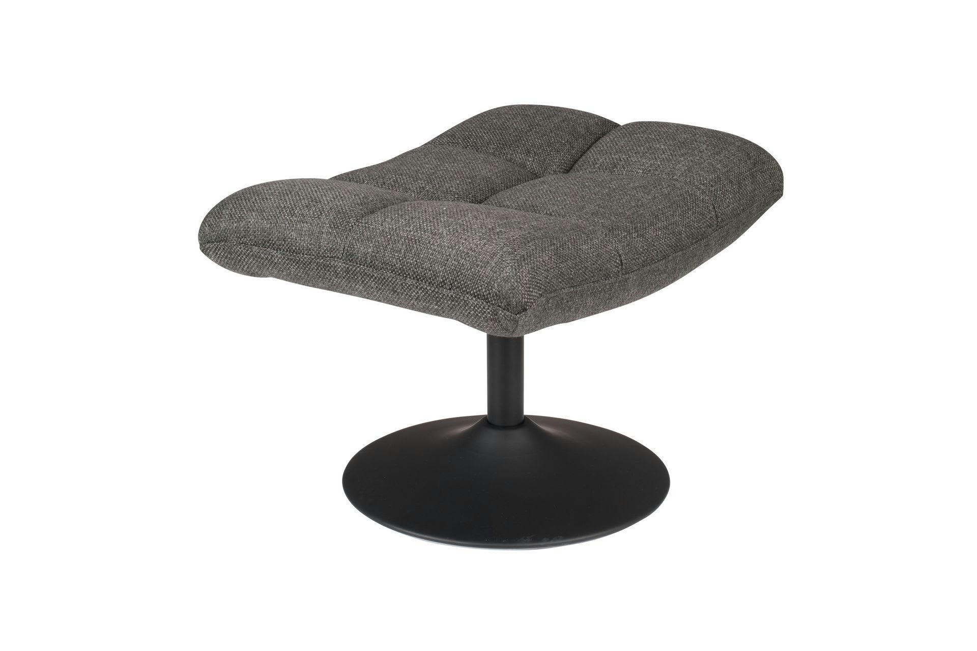 BAR VINTAGE - Repose pied en tissu gris foncé