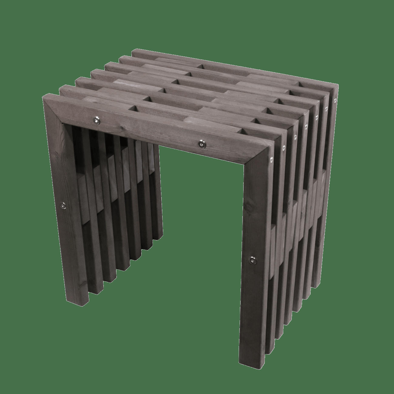 D-BENCH - Banc déco 45 cm pin - gris, huilé