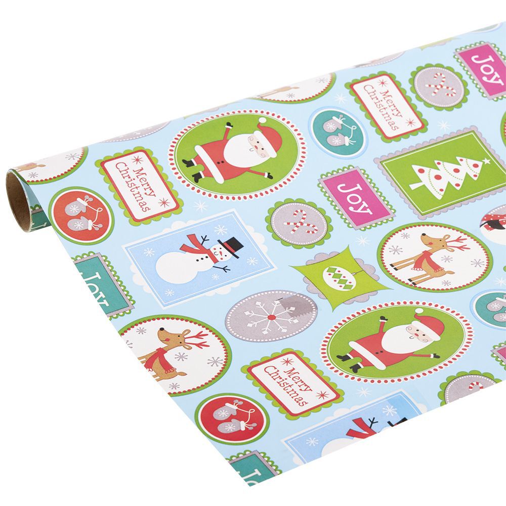 Rouleau papier cadeau motif No&euml;l L200x70cm (plusieurs modèles)