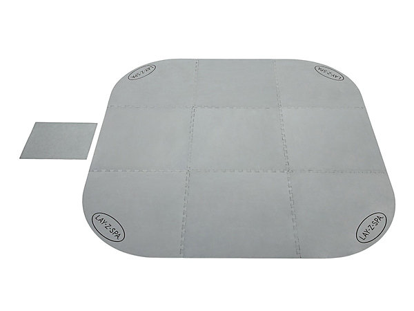 Bestway Tapis de sol Lay-Z-Spa carré ou rond 196 x 196 cm
