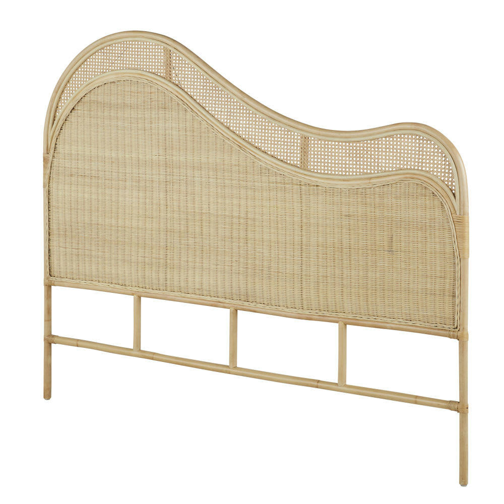 Sartene - Tête de lit 160 cannage en rotin beige