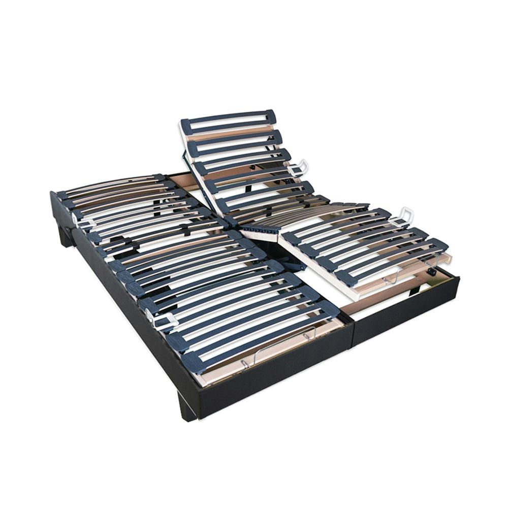 FLEX - Jeu de 2 sommiers électriques  160x200  Lattes