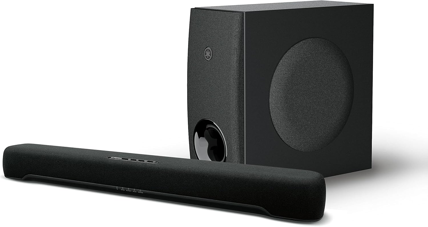 Yamaha Audio SR-C30A Compact Sound Bar with Wireless Subwoofer and Bluetooth  Black