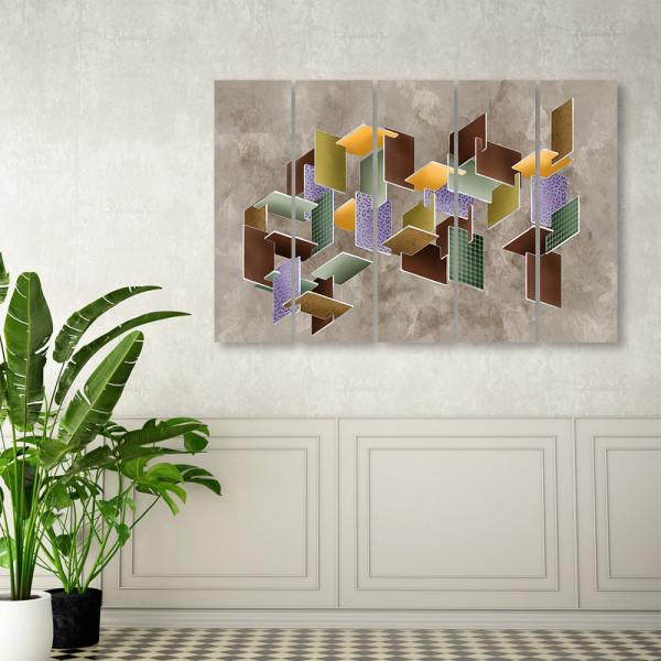 Feeby Obraz 5 częściowy na płótnie Puzzle 3D