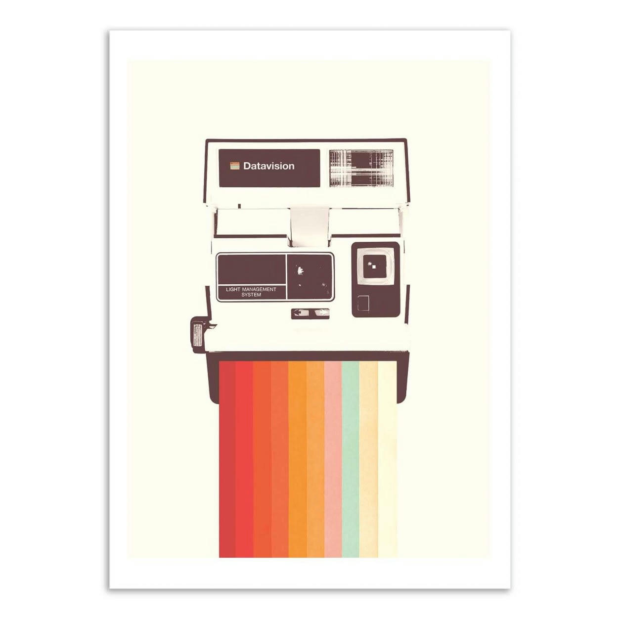 FLORENT BODART - INSTANT CAMERA RAINBOW - Affiche d