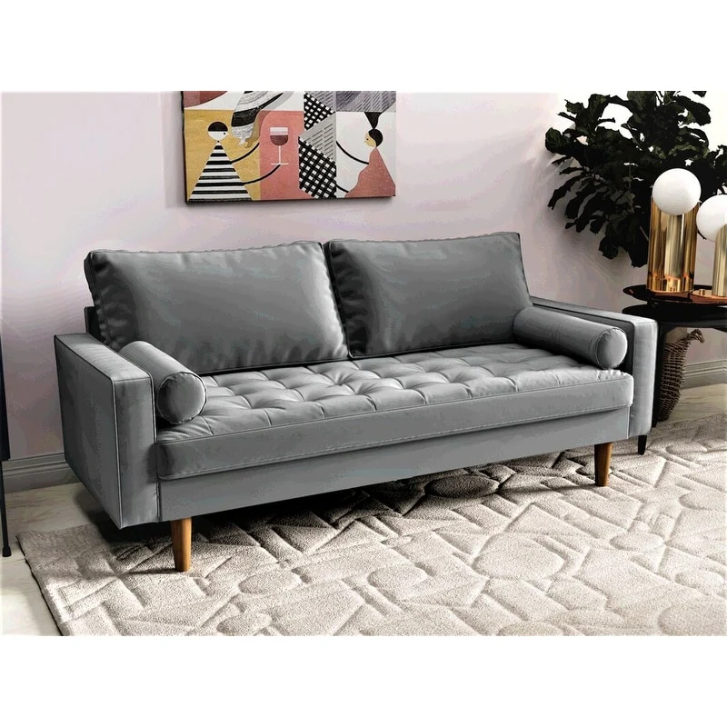 Mac Velvet Mid-century Style Sofa