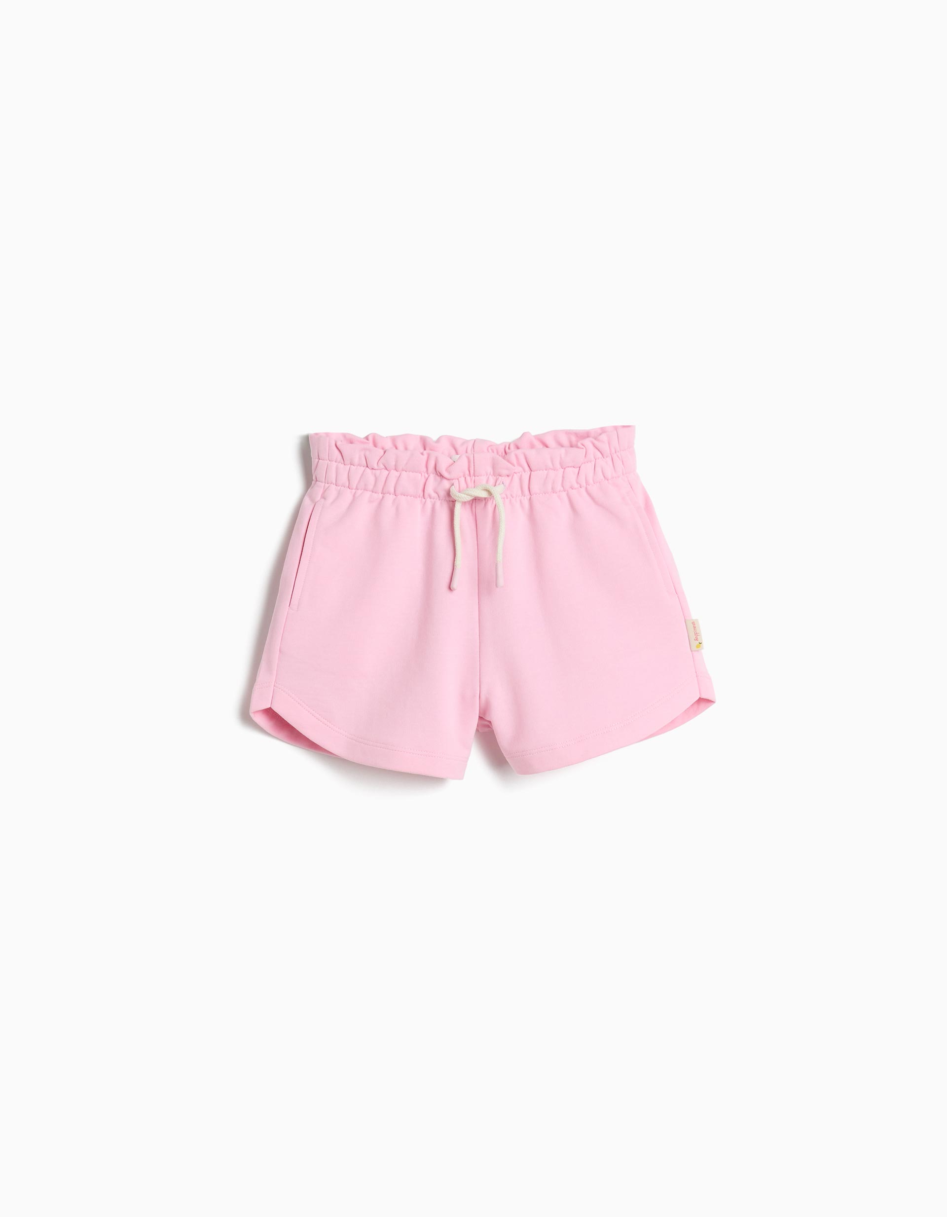 Calções de Felpa, Menina, Rosa Claro