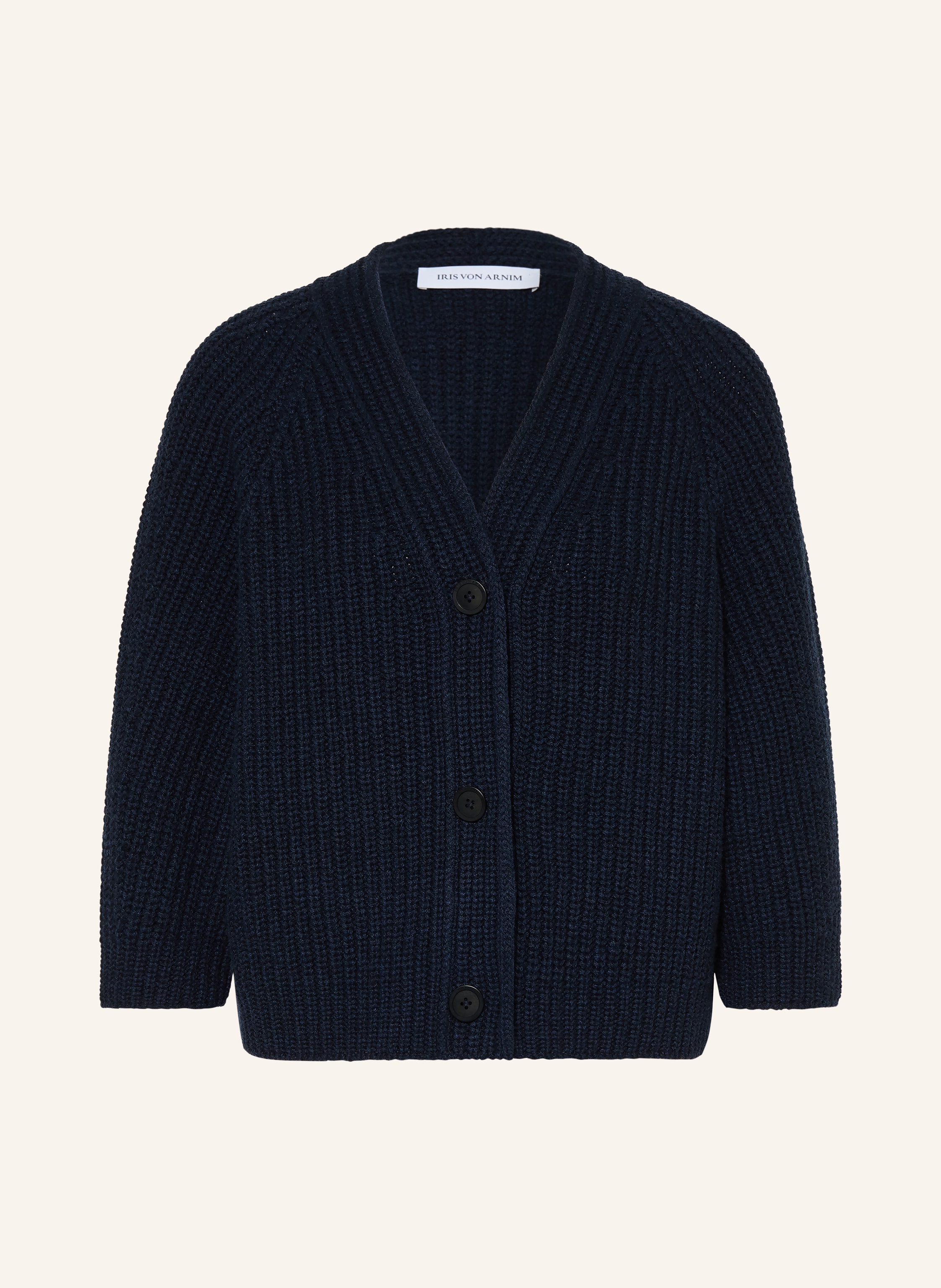 IRIS von ARNIM Strickjacke FALLOU BUTTON aus Cashmere mit 3/4-Arm