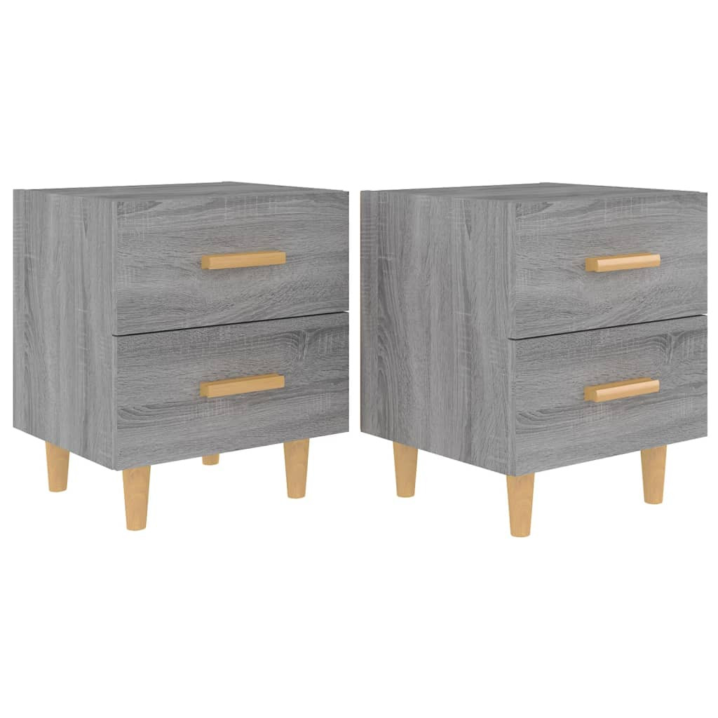 2x Szafka Nocna Komoda Stolik Półka Nocna Do Sypialni 40x35x47.5 cm