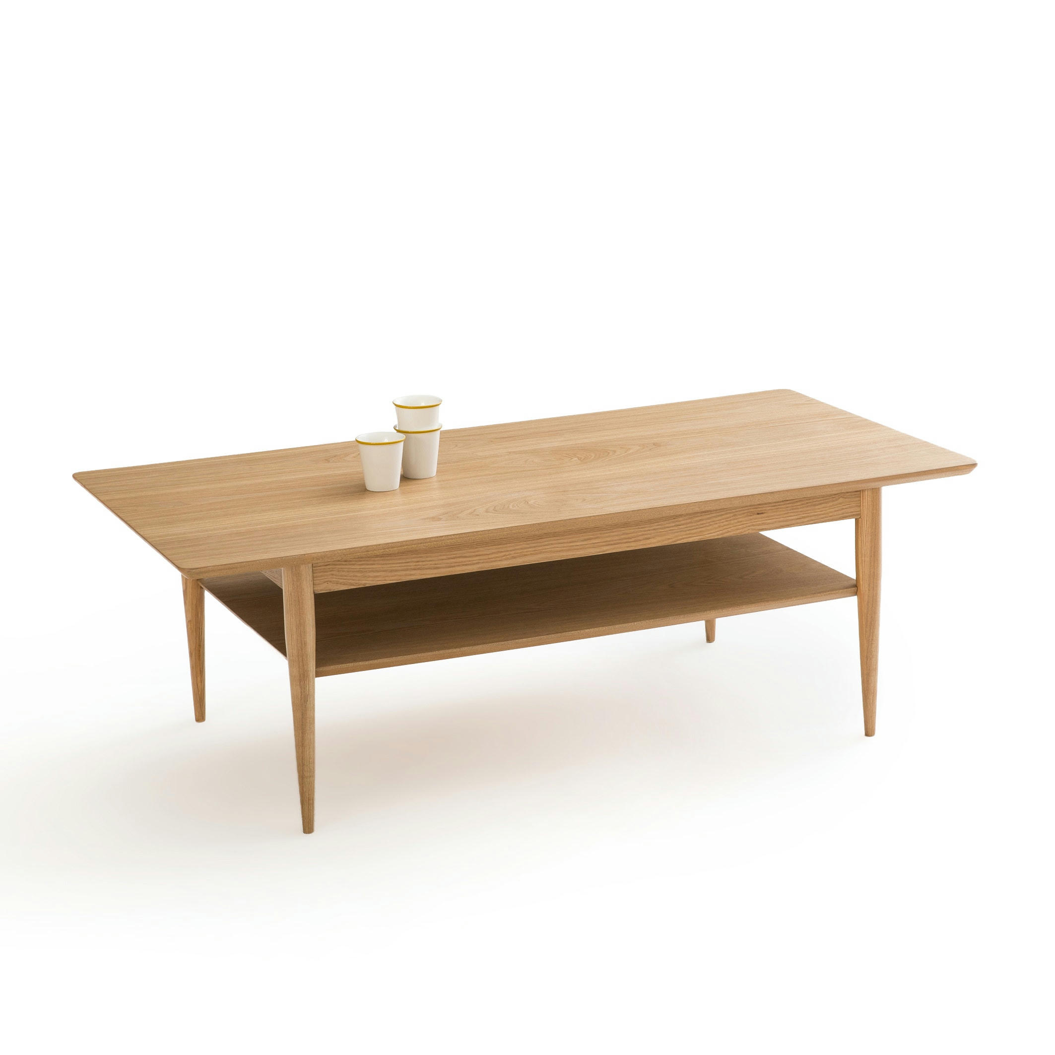 Table basse double plateau frêne, Lussan