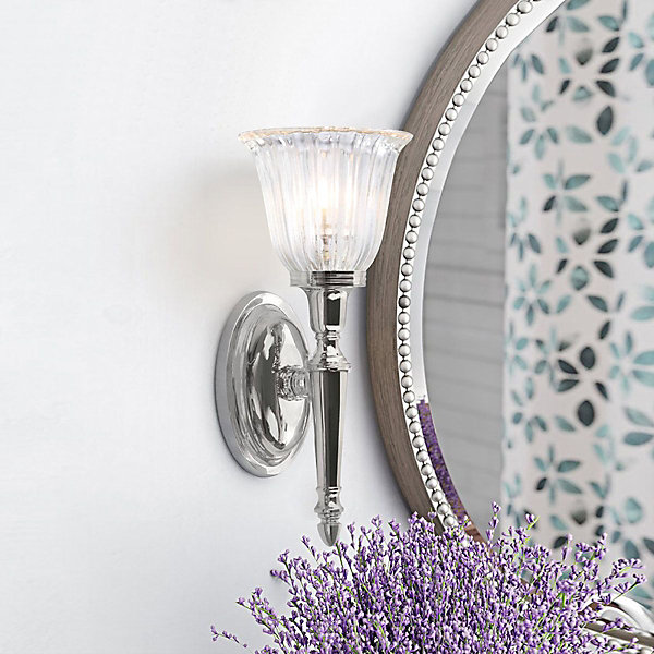 Applique murale Dryden 1 lumière - Chrome poli