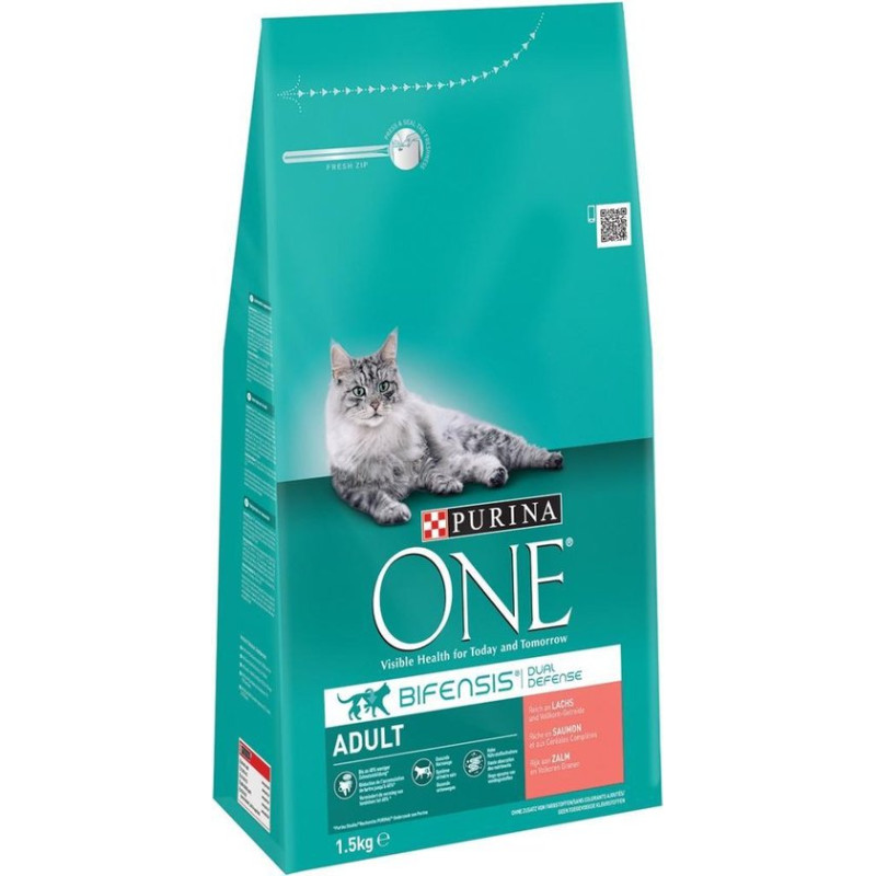 Sac de croquettes au saumon pour chat One Bifensis 1,5 kg PURINA
