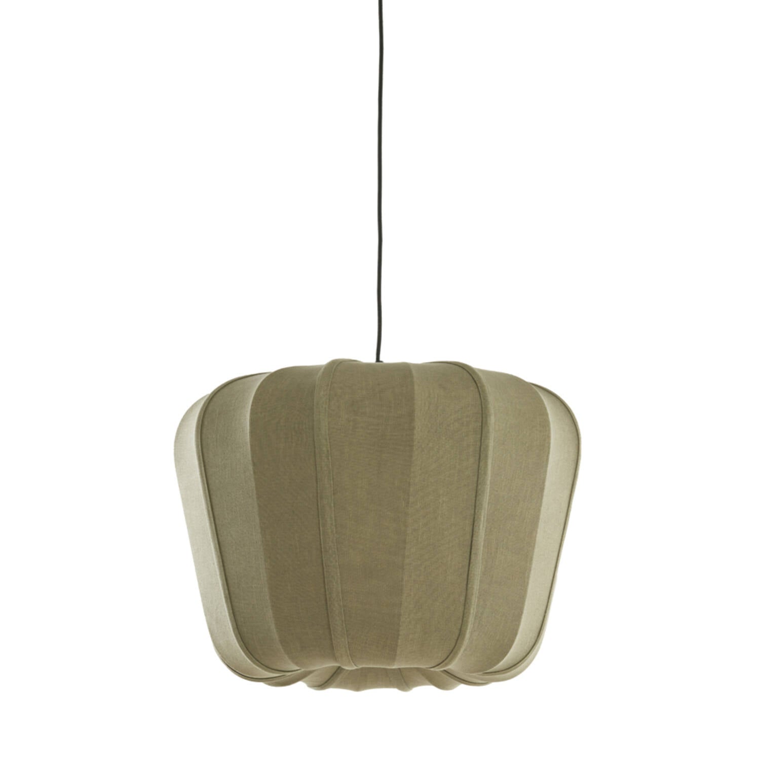 Light & Living - hanglamp - Zubedo - groen - textiel - Ø 60cm - E27 -