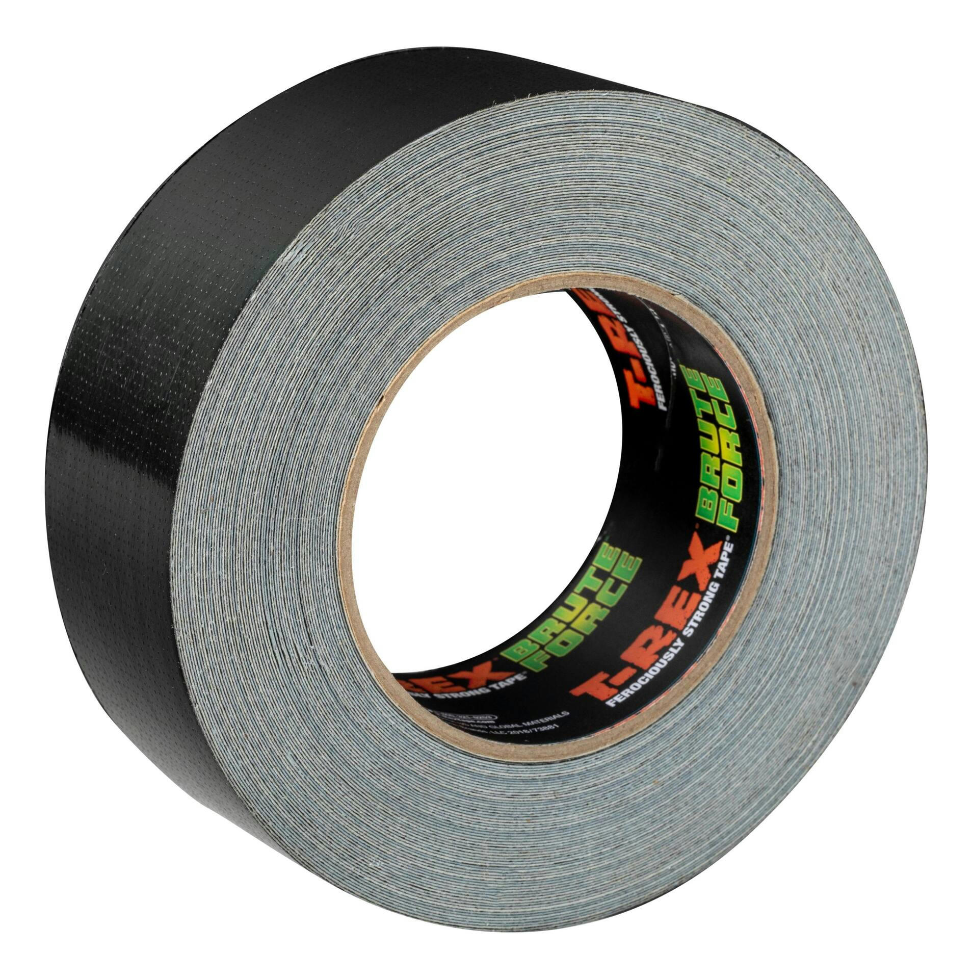 T-Rex Ferociously Strong Tape, Brute Force Utility Duct Tape, Black, 48-mm x 22.8-m