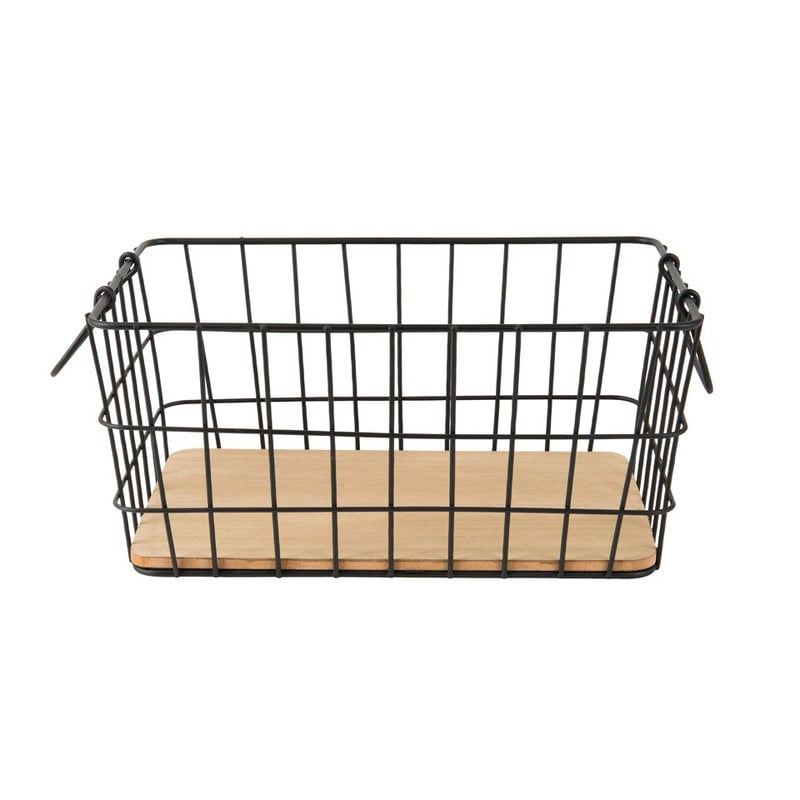 Draadmand - zwart - 31x21x14 cm
