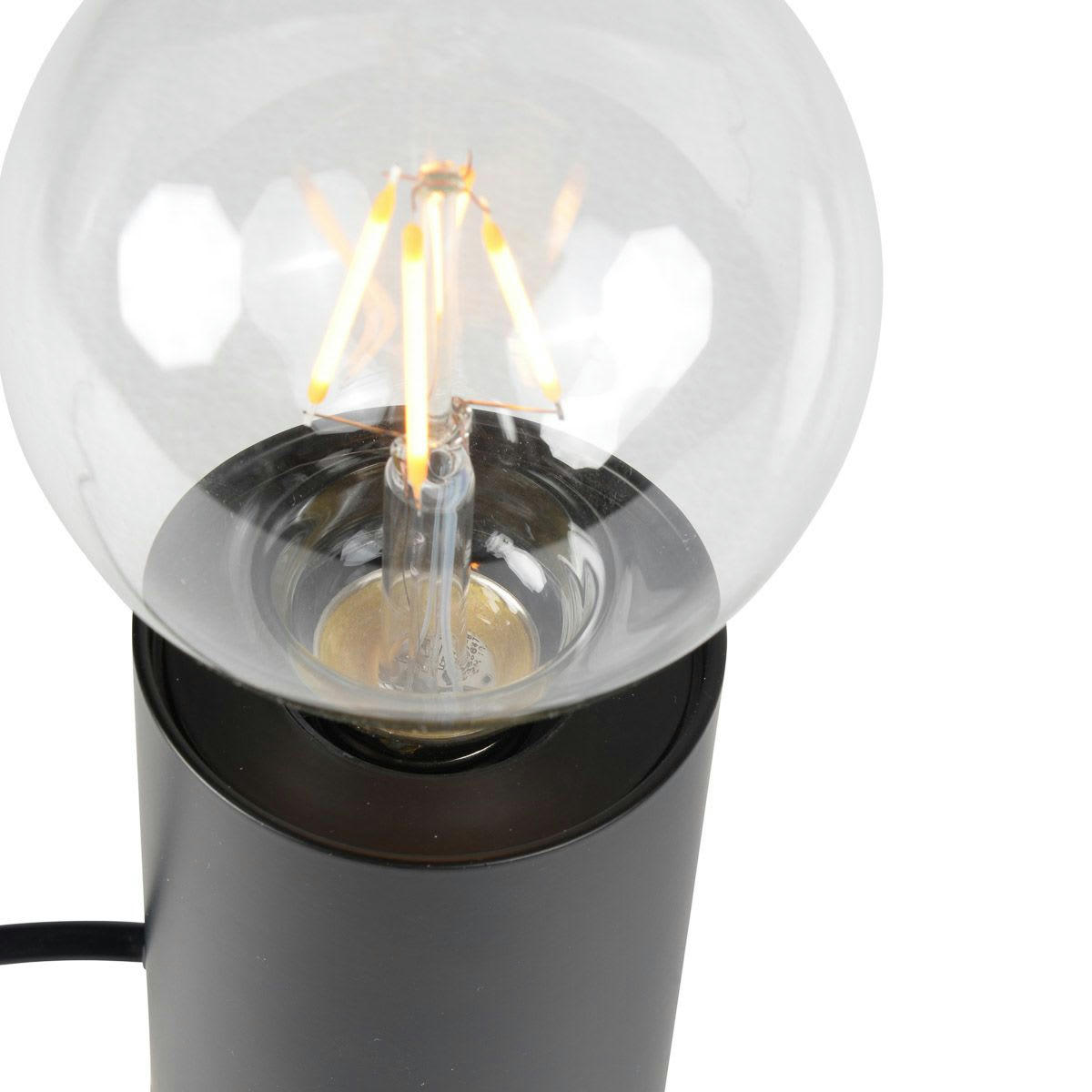 DUKE - Lampe à poser en métal couleur noir