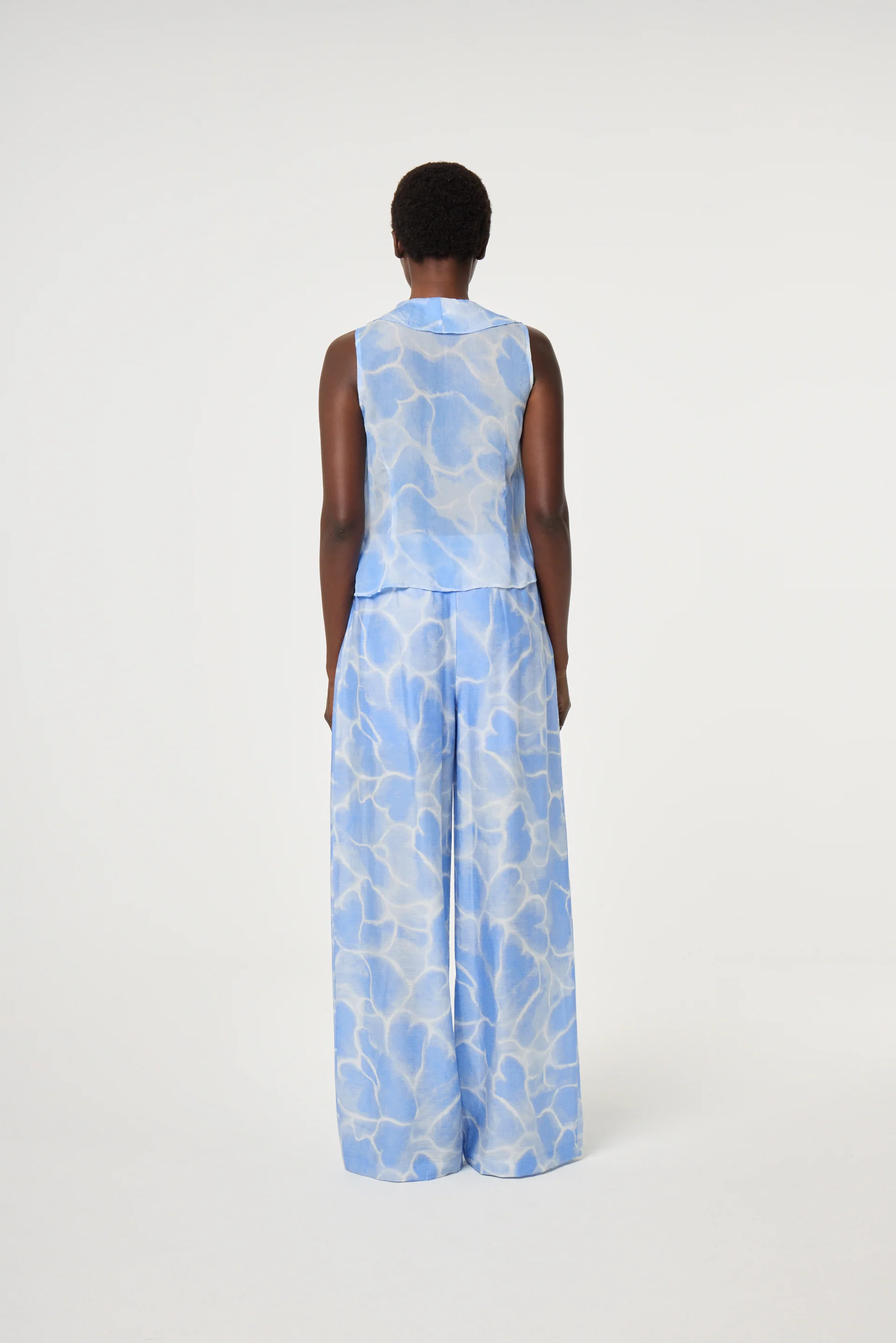 Brent Trousers | Light Blue/Crispy White