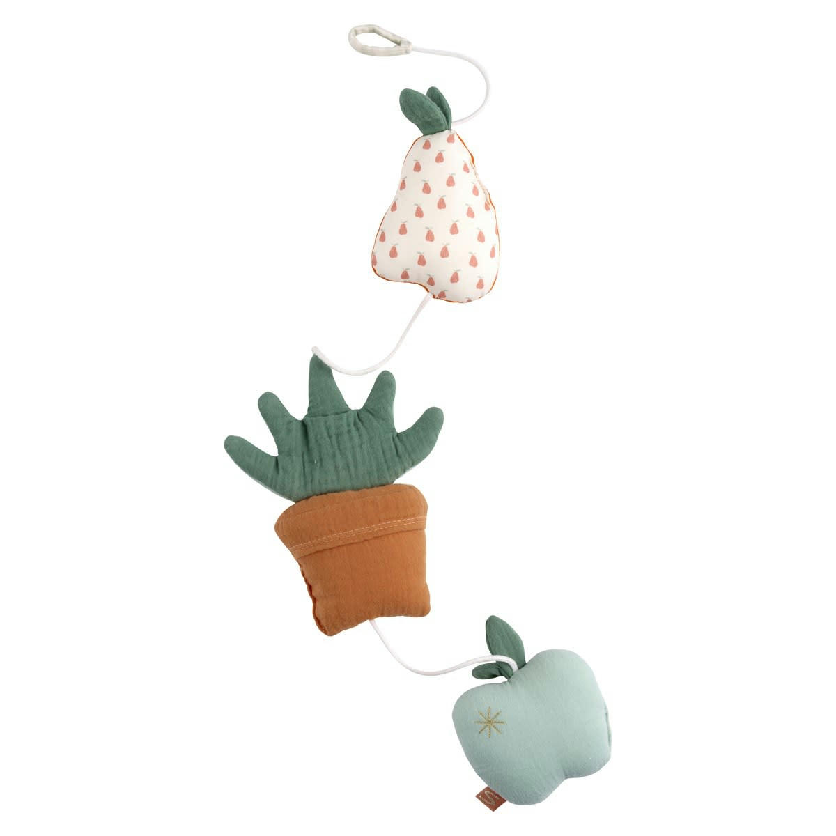 BOTANICA - Suspension décorative murale en coton Vert