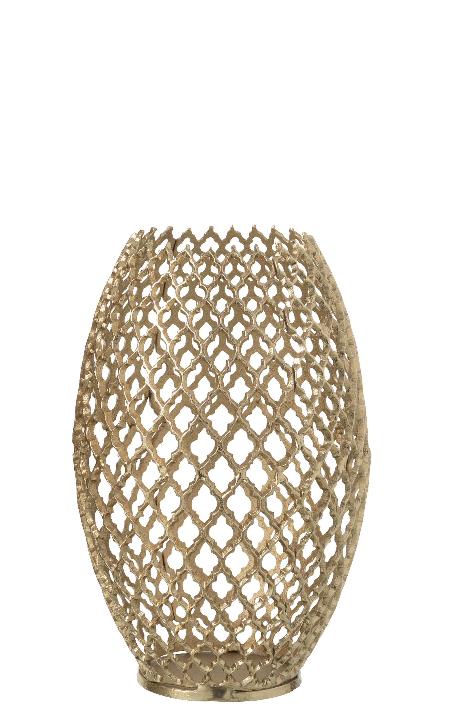 J-Line vaas - aluminium - goud - small