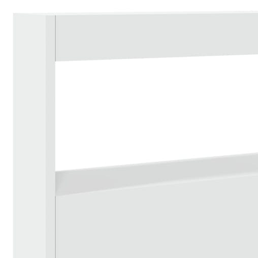 NNEVL Headboard Cabinet with LED White 140x17x102 cm