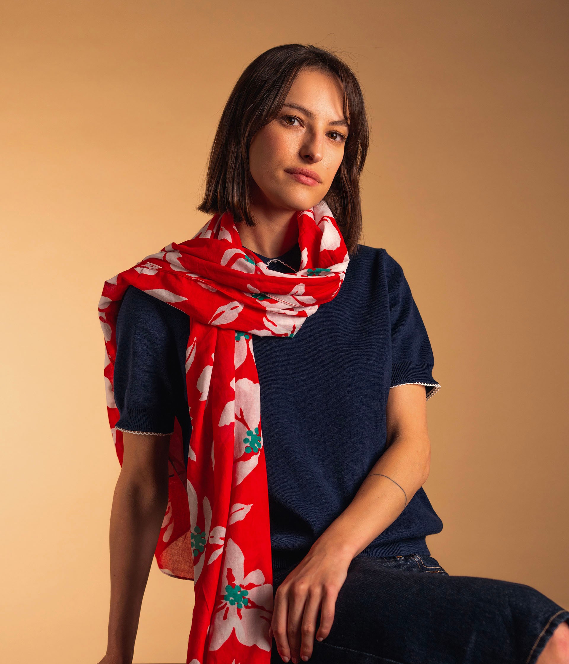Foulard Huata rouge