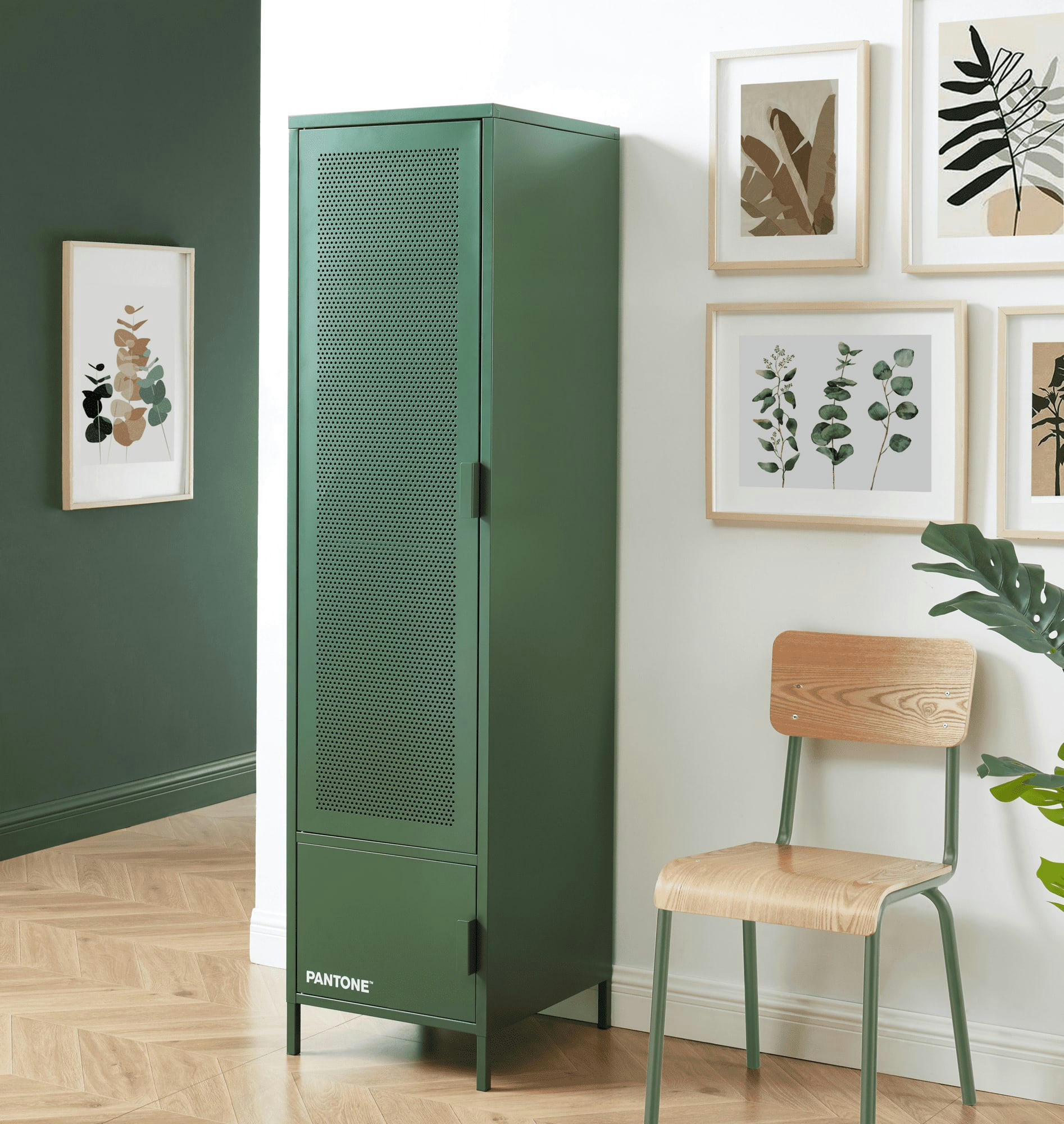 PANTONE - Vestiaire  métal kaki h180cm vert olive