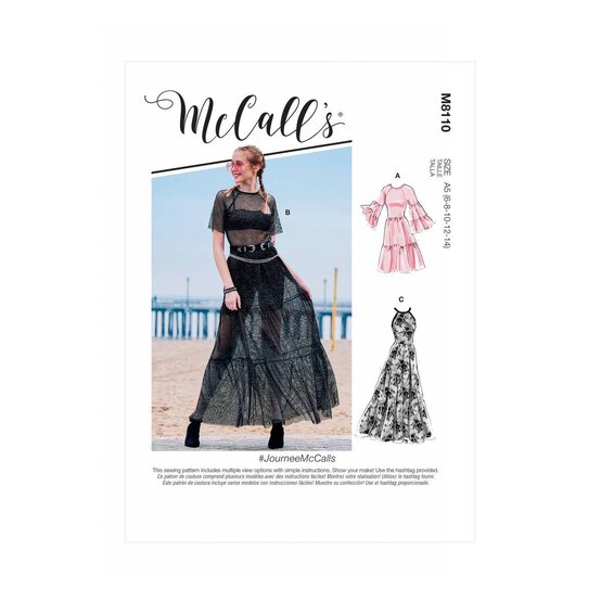 McCall’s Journee Dress Sewing Pattern M8110 (6-14)