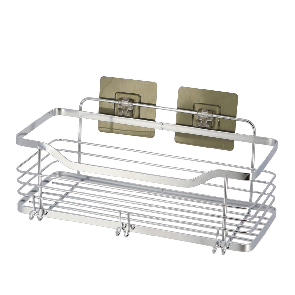 Prateleira wc aço inox com adesivo cromado