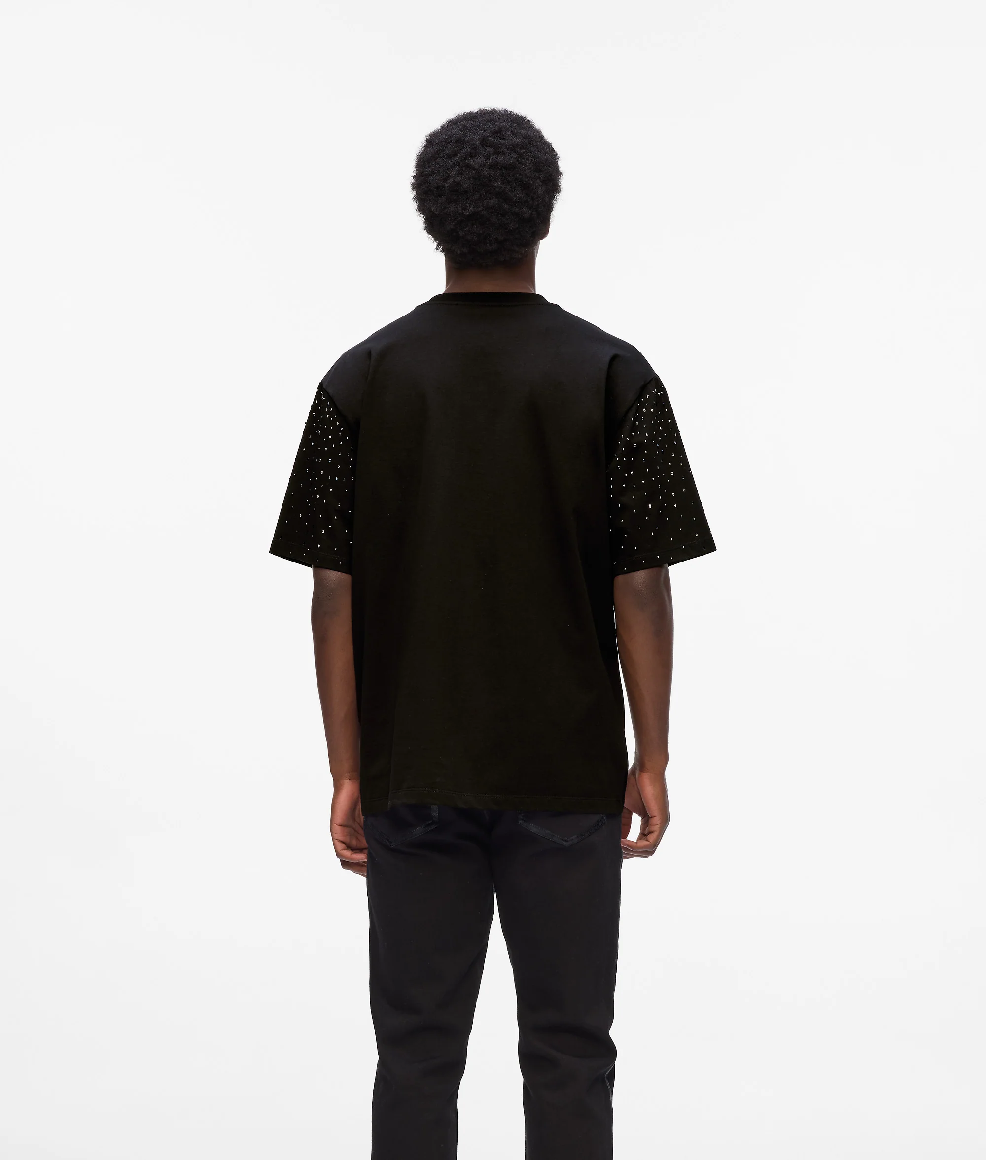 T-shirt avec Monogram à strass