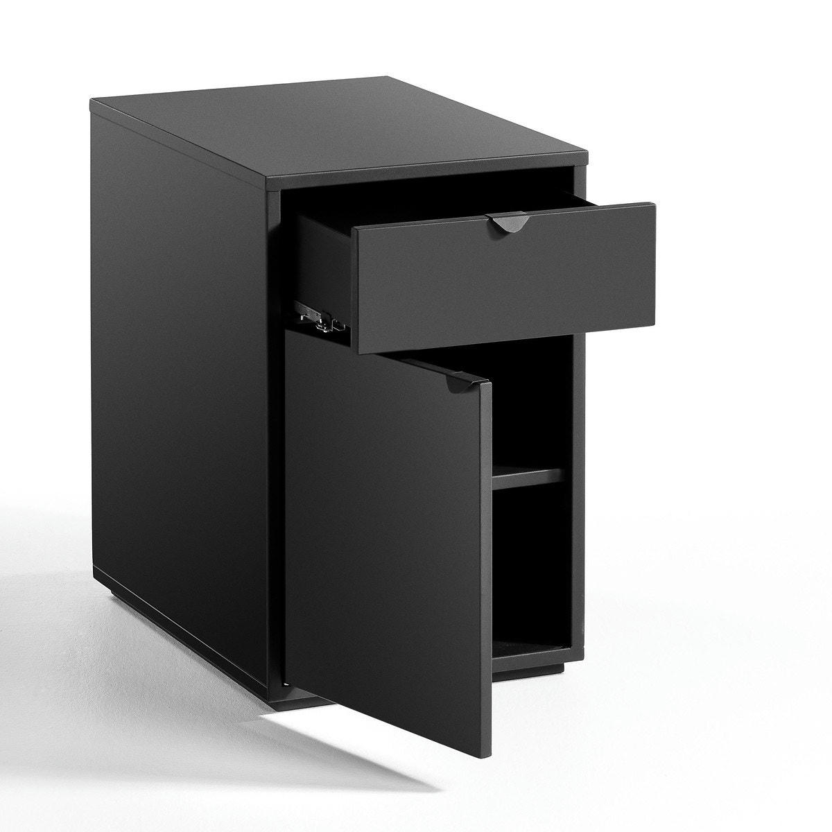 Caisson de bureau 1 tiroir + 1 porte acier, Angus