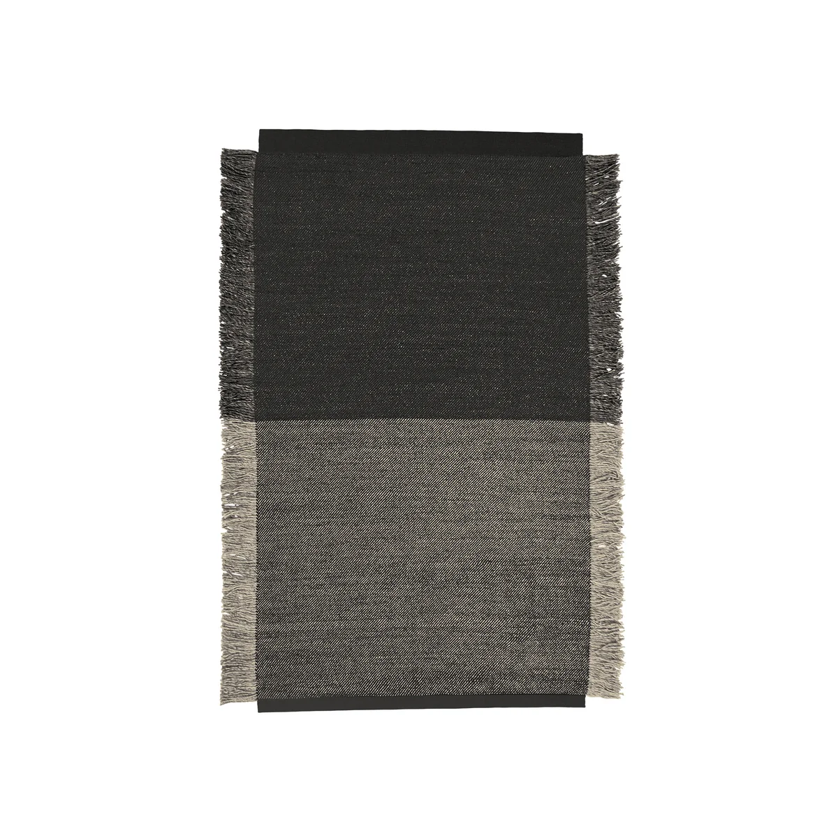 Kvadrat - Fringe Teppich, 180 x 240, grau