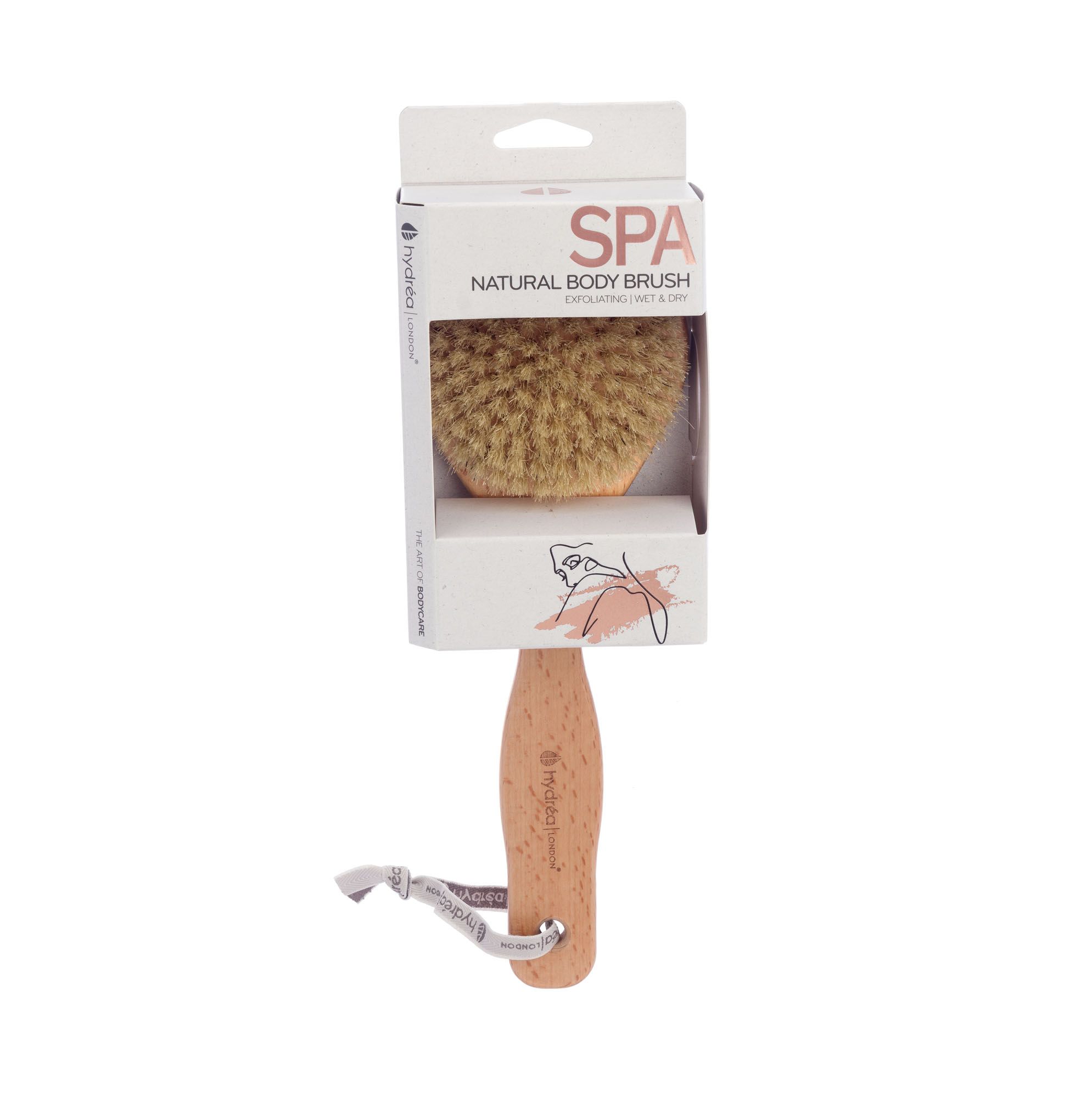 Hydrea London Spa Wet & Dry Body Brush with Natural Bristle