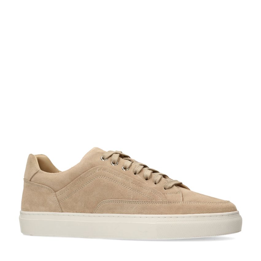 Manfield Beige suède sneakers